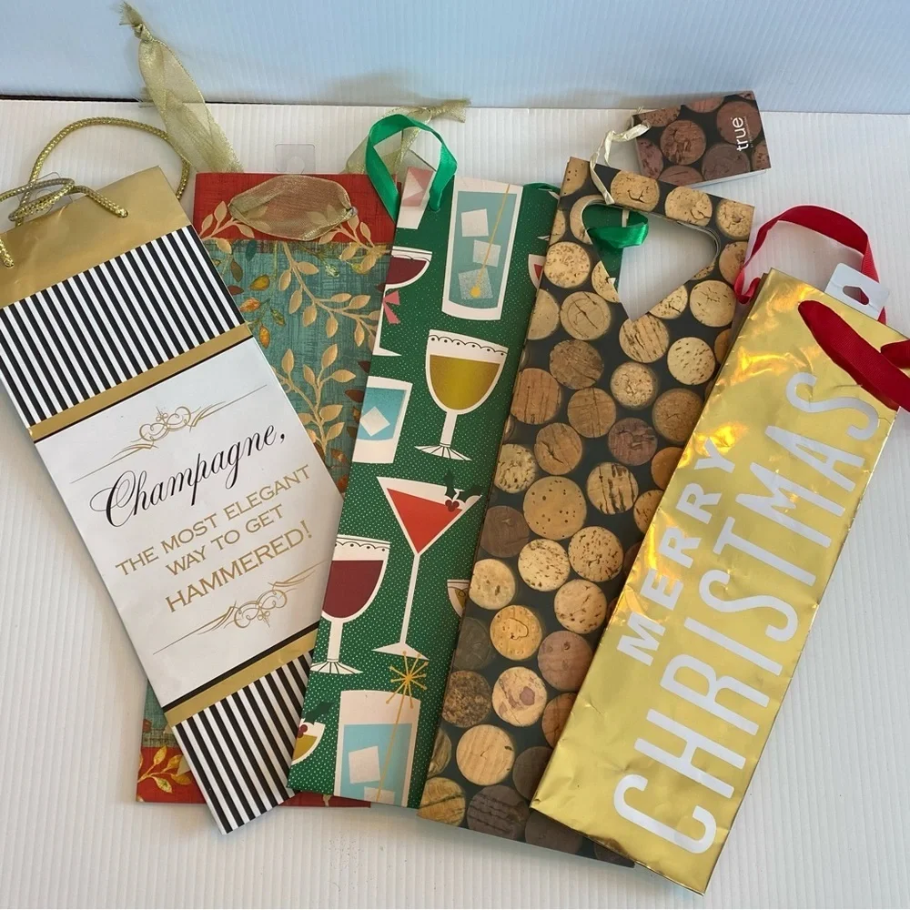 20 PCs  Wine Bottle Gift Bags with Handles for Wedding, Birthday, House …